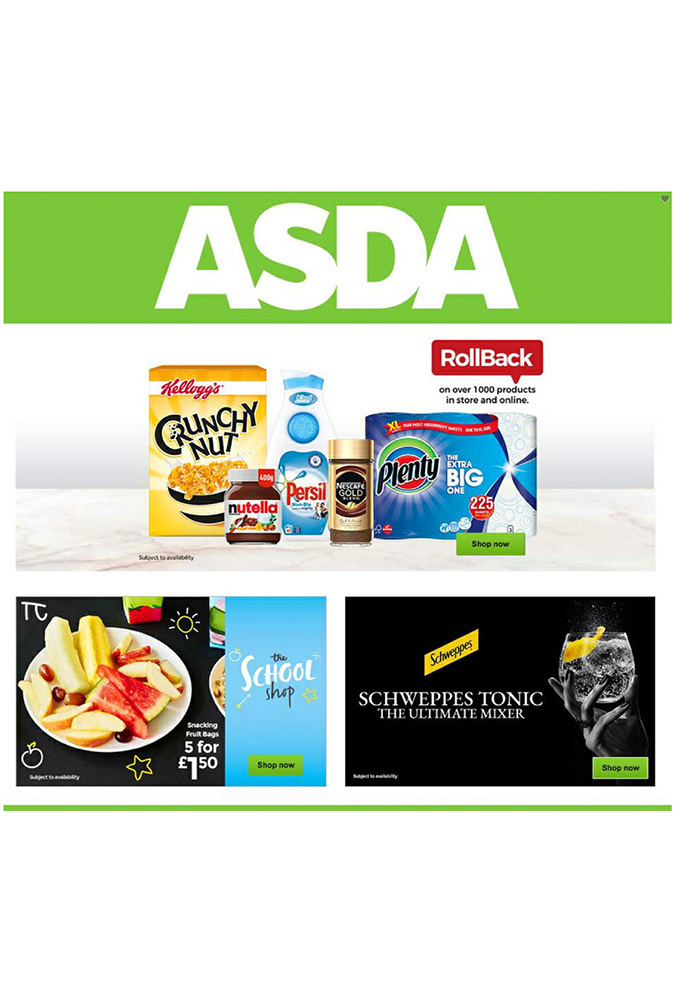 Asda september 1 2018 offers page 1