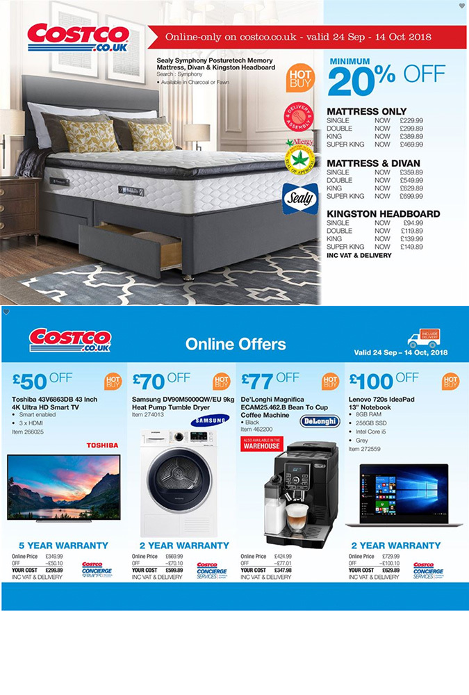 Costco october 1 2018 offers page 2