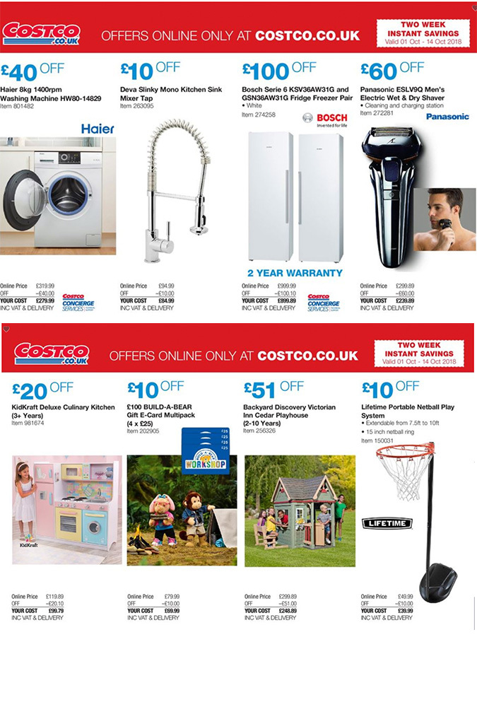 Costco october 1 2018 offers page 8