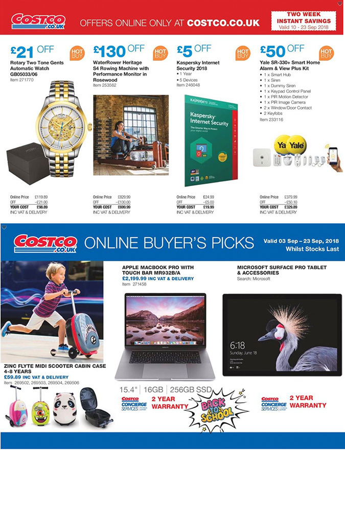 Costco september 1 2018 offers page 4