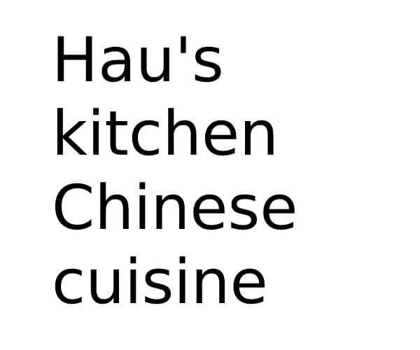 Hau's kitchen Chinese cuisine in Portsmouth Opening Times